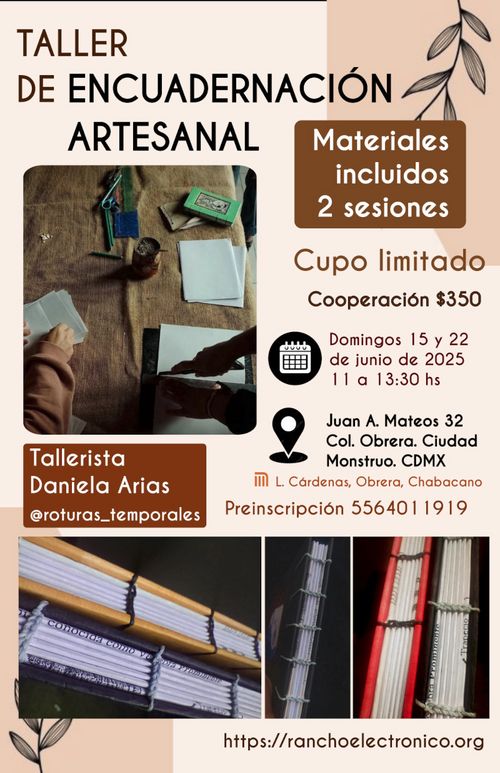 Taller de encuadernación artesanal (Sesión 2)